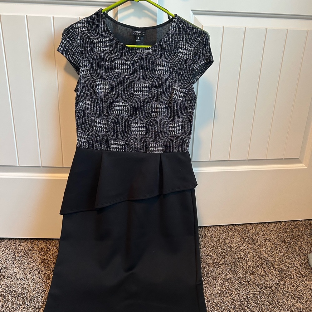 Black Patterned Dress
